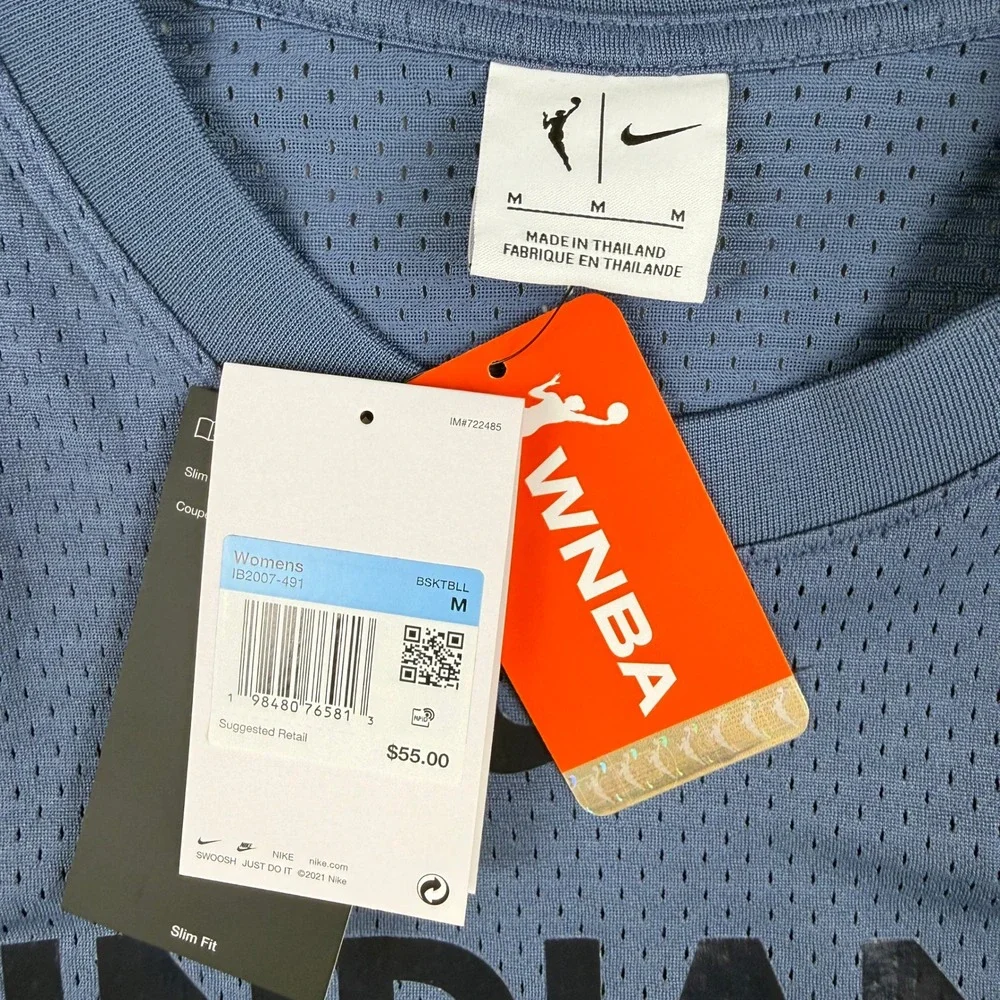 NEW Nike Indiana Fever Blue Cropped Tank Top